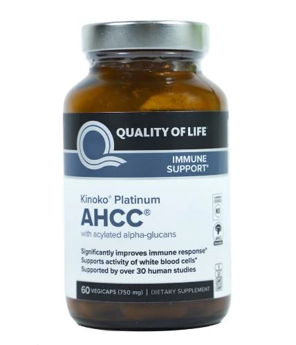 کپسول AHCC Kinoko مدل پلاتینیوم 60 تایی 750mg