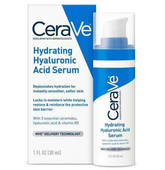 سرم آبرسان هیالورونیک اسید سراوی Cerave Hydrating Hyaluronic Acid Serum 30Ml