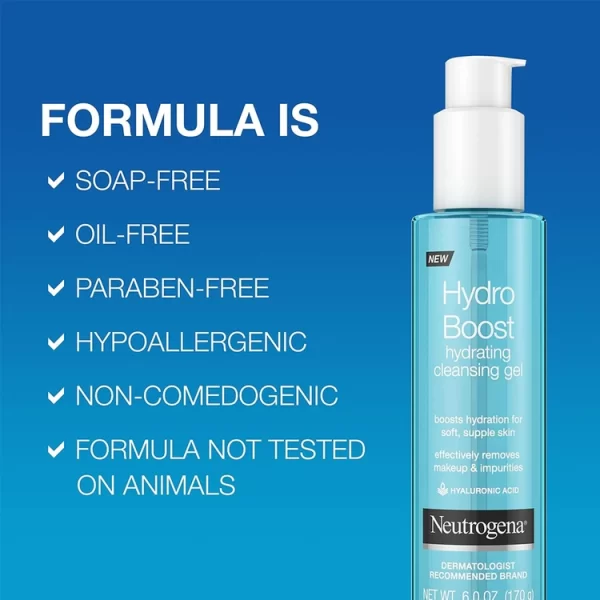 ژل شستشو صورت آبرسان نوتروژینا Hydro Boost hydrating cleansing gel